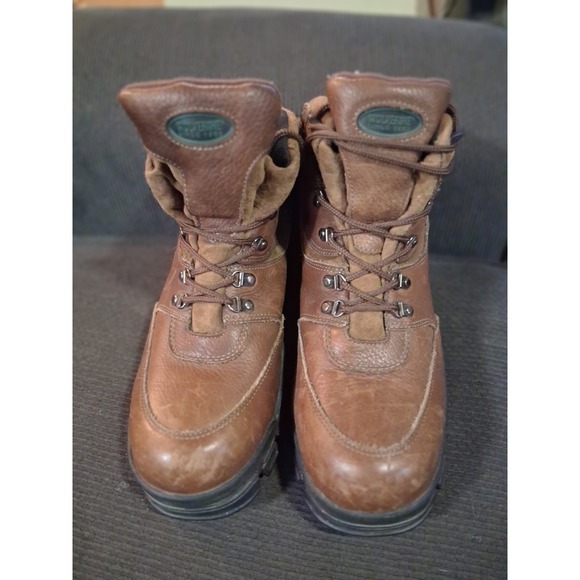 WOLVERINE DuraShocks Men\'s Size 11.5 Brown Leather‎ 6\